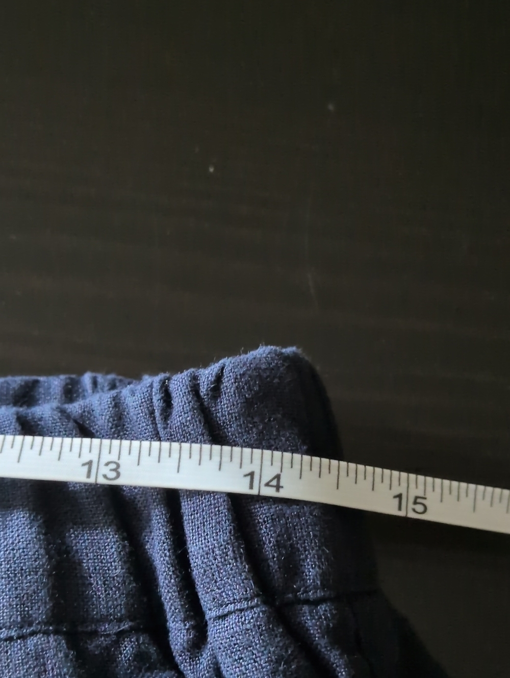 Quince Linen Pants Navy Blue Women's Medium Elastic Waist And Pockets - Picture 6 of 10